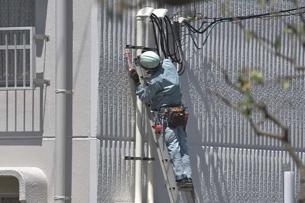 幹線工事(電源供給ルートの構築)
